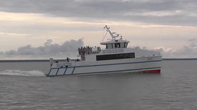 Catamaran passenger ferry RUNO Pärnu-Ruhnu-Pärnu Estonia смотреть онлайн