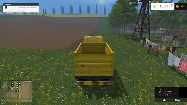 играем в FarmingSimulator2015 №18:комбайн Case в работе