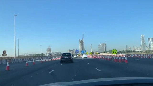 Glimpse of Dubai Creek Harbour from Creek Gate to Ras Al Khor Road | Drive-by Update смотреть онлайн