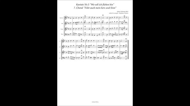 Johann Sebastian Bach Cantata No 5 / 7 Choral "Führ auch mein herz und Sinn" смотреть онлайн