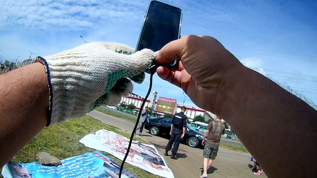 одиночный пикет перед приездом Бабича... Пословский назвал меня пиарщиком смотреть онлайн