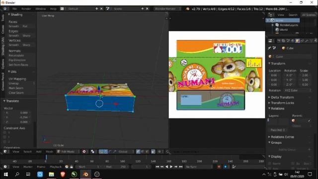 Video Tutorial UV Unwrapping Blender 2.79 смотреть онлайн