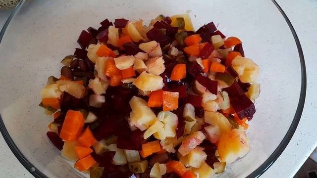 #винегрет без капусты#приятногоаппетита #yummy #tastyfood #вкуснаяеда