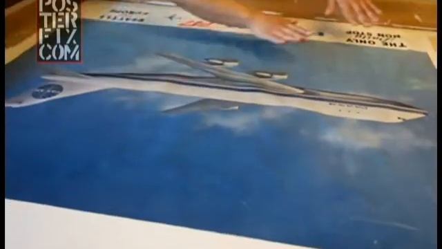 PAN AM Boeing 747 Poster, Linen backing смотреть онлайн