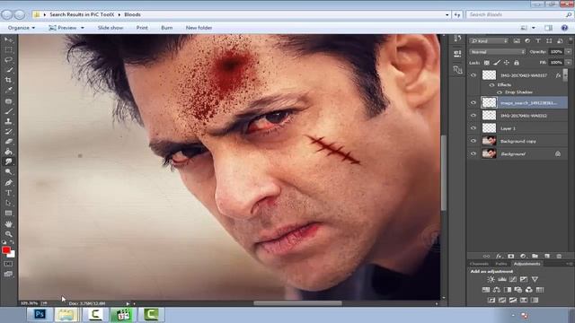 Blood Fighting Editing In Photoshop || Action Movie Poster || Blood PNG in Photoshop смотреть онлайн