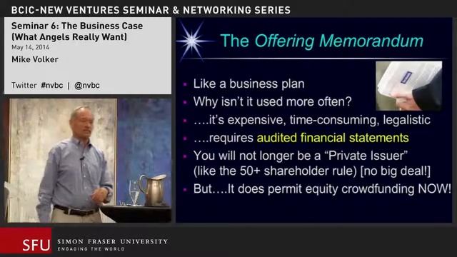 2014 Seminar 6: The Business Case (What Angels Really Want) смотреть онлайн