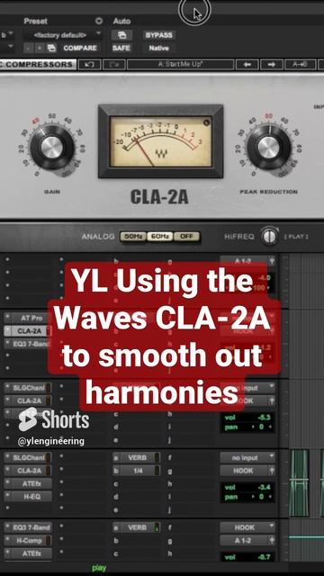 Smoothing Hamronies W/ the CLA-2A Compressor #engineering #mixing #tips #explore #cla2a #compressio смотреть онлайн