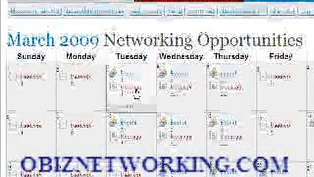 ONLINE CALENDAR OF NETWORKING EVENTS смотреть онлайн