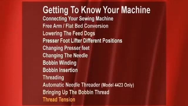 Sewing Machine Singer 4411 / 4423 Heavy Duty / Instructional DVD смотреть онлайн