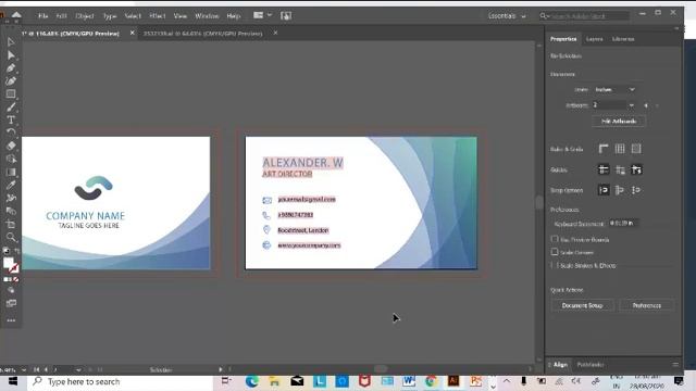 How To Design Business Card | Freepik Vector Edit In Adobe Illustrator | Freepik Business Card