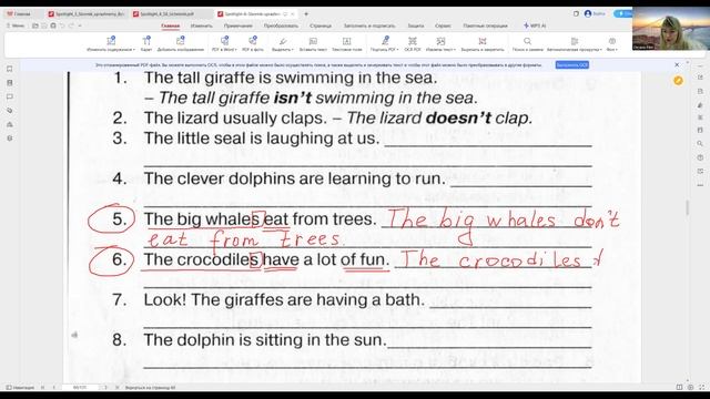 ГДЗ Present Simple(ОТРИЦ) сбор. упр. 4 кл. Spotlight стр. 59 №7, 3 кл. Spotlight сборник упр. cтр.1 смотреть онлайн