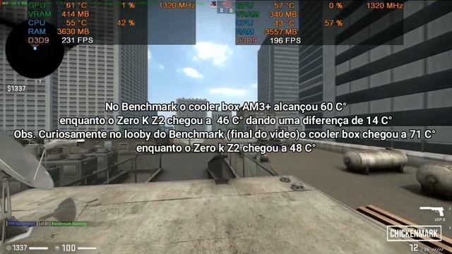 Comparativo Pcyes ZERO K Z2 vs cooler box AMD AM3+ 3Dmark - Blender e CS:GO смотреть онлайн
