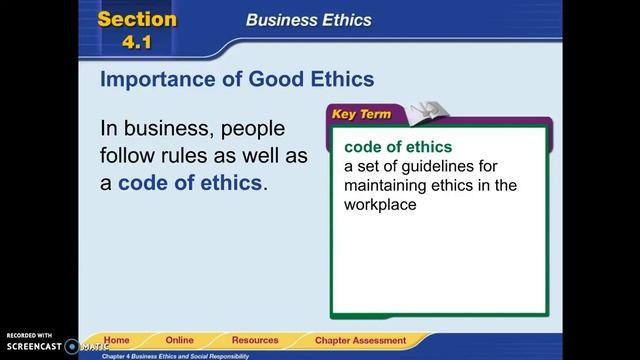 Introduction to Business Business Ethics & Social Responsibility Chapter 4 Presentation Lect смотреть онлайн