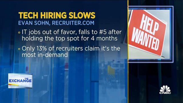 Tech is no longer the most in-demand industry for recruiters, says Recruiter.com CEO Evan Sohn смотреть онлайн
