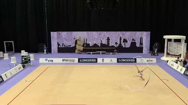 Yana Kudryavtseva (RUS) - Ribbon Final - 2014 World Rhythmic Gymnastics Championships смотреть онлайн
