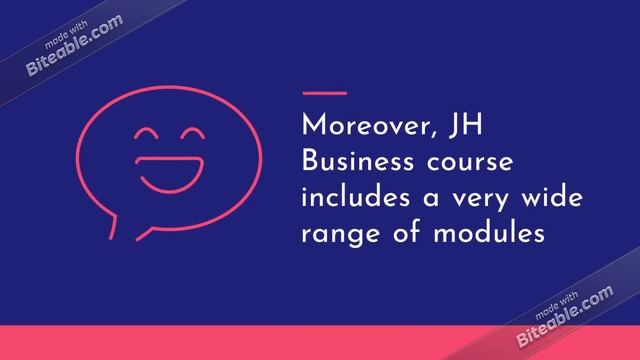 JH Business Programme Explainer смотреть онлайн