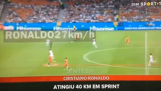 CR7 REACHES 40 KM/H AGAINST SPAIN😱 смотреть онлайн