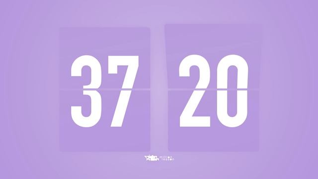 75 Min Countdown Flip Clock Timer / Simple Beeps 🫐 🔔 смотреть онлайн