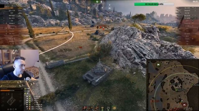 9 000 УРОНА ЗА 5 МИНУТ #WOT #STRAIK смотреть онлайн