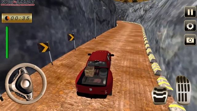 Offroad Uphill Jeep Driving 2019 - Pickup Truck Cargo Drive Simulator - Android GamePlay #2 смотреть онлайн