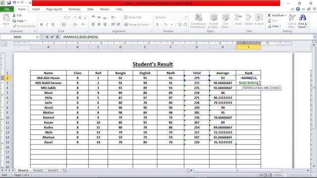 How To make full result shit on MS Excel || Advanced MS Excel Tutorial || How do RANK , GPA,Total смотреть онлайн