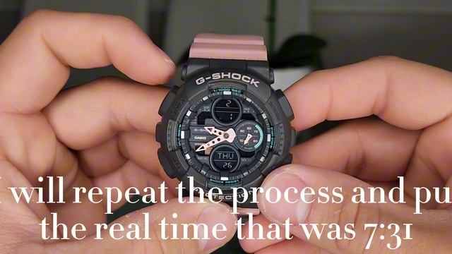 How to set the time on the G-SHOCK GMA-S140 смотреть онлайн