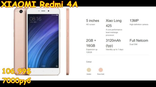 XIAOMI Redmi 4A смотреть онлайн