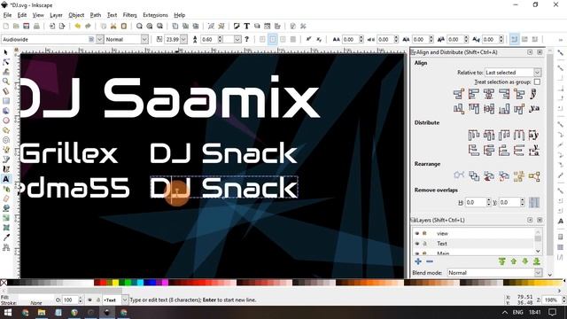 Inkscape Malayalam: DJ party Poster Tutorial смотреть онлайн