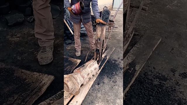 Xorazmda koʻmir briket aparatii|(пресс станок для брикетов уголной пилы) смотреть онлайн