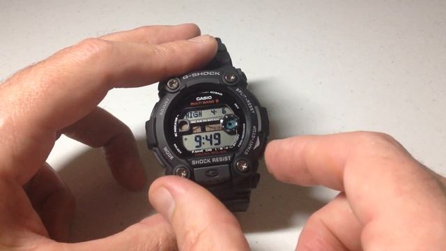 Casio G-Shock (GW-7900) | Adjusting Tide Data