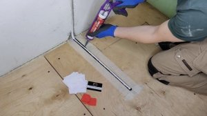 Монтаж тёплого пола на деревянный пол. Наименее пожароопасный способ.