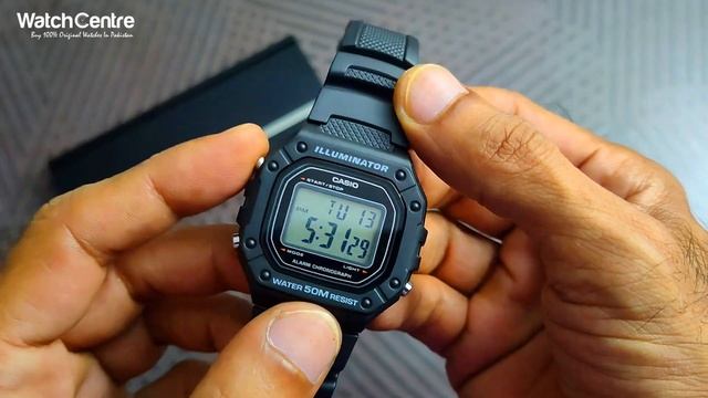 W-218H-1A Black Casio Digital Watch Time Settings Weight Dial & Unboxing Video смотреть онлайн