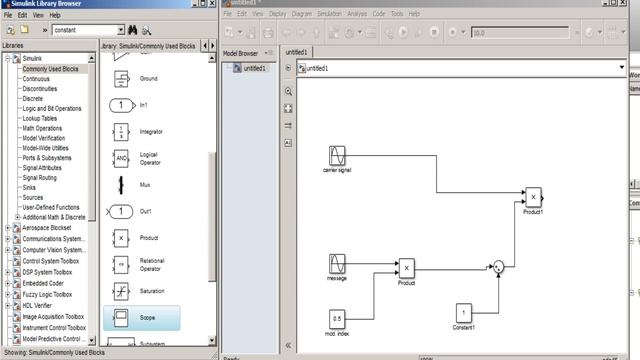 Amplitude Modulation in Simulink - AM Modulation | Matlab Simulation Tutorial 2017 смотреть онлайн