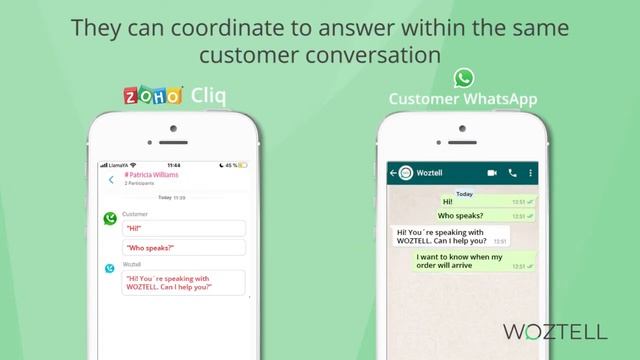 Team Work with WhatsApp and Zoho CRM смотреть онлайн