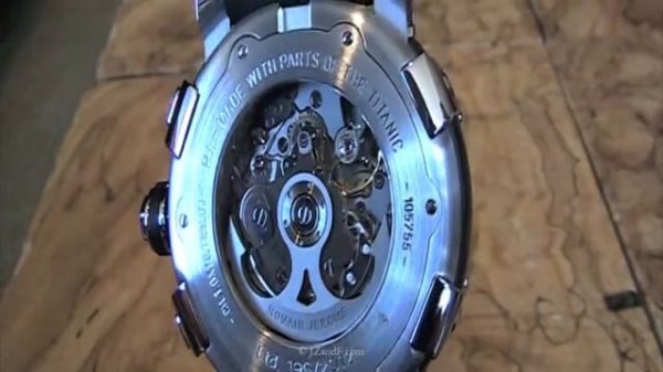 Romain Jerome Titanic DNA T Oxy Rusted Steel PVD Automatic Chronograph, Polished Bezel Prongs