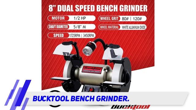 Bucktool Bench Grinder Review смотреть онлайн