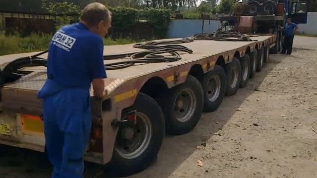 Полуприцеп-трал 150 тонн смотреть онлайн