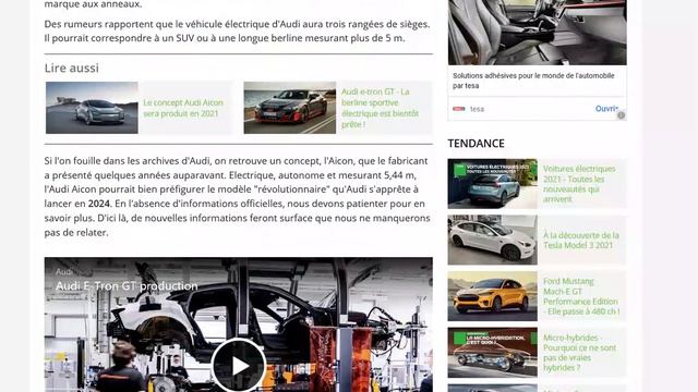 Audi annonce une voiture électrique révolutionnaire.... pour 2024 ! смотреть онлайн
