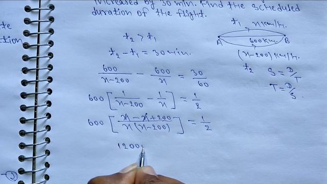 In a flight of 600 km, an aircraft was slowed down due to bad whether. It's average speed for the.. смотреть онлайн