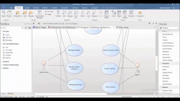 How to create use case diagram in enterprise architect 15.2- Computerize voice