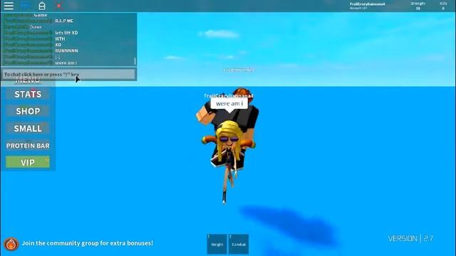 TIME TO GET BUFF-weight lifting simulator- ROBLOX смотреть онлайн