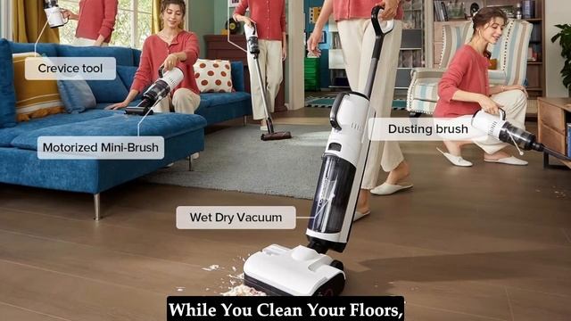 roborock Dyad Pro Combo Wet Dry Vacuum Cleaner | 5-in-1 Cordless Vacuum for Multi-Surface смотреть онлайн