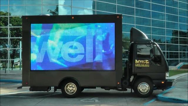 Mobile Digital LED Billboard truck in Miami and Los Angeles смотреть онлайн