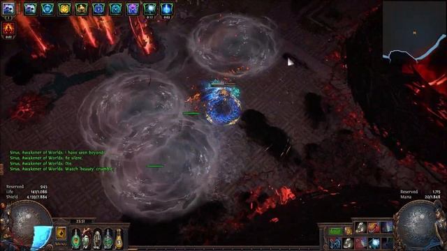 Path of Exile [3.12] - Heist - Sirus A8 Deathless - Occultist Vortex смотреть онлайн