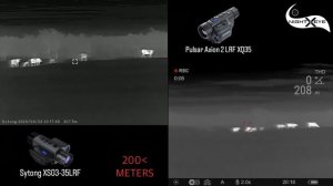 Sytong  XS03-35LRF THERMAL MONOCULAR and PULSAR AXION 2 XQ35LRF COMPAIRING