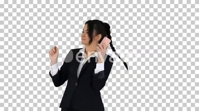 Young business woman listening to music, Alpha Channel | Stock Footage - Envato elements смотреть онлайн