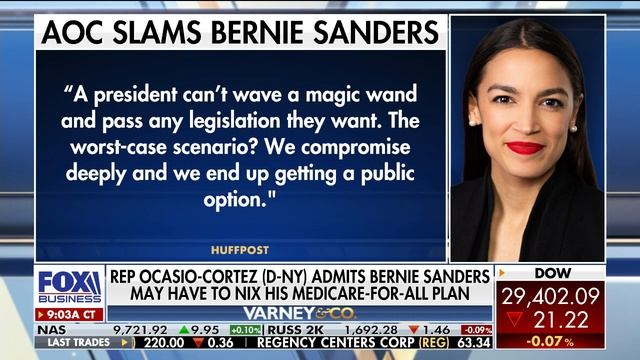 AOC admits Bernie Sanders may have to nix his Medicare-for-all plan смотреть онлайн