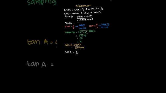 Jika \sin A=\frac{3}{5} dan \cos B=\fra... | Matematika Untu | Kelas 10 | 6 | Matematika смотреть онлайн