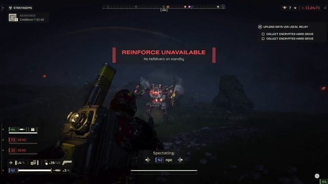 HELLDIVERS 2 - ONE HOUR OF QUASAR CANNON BOT DESTRUCTION!! смотреть онлайн