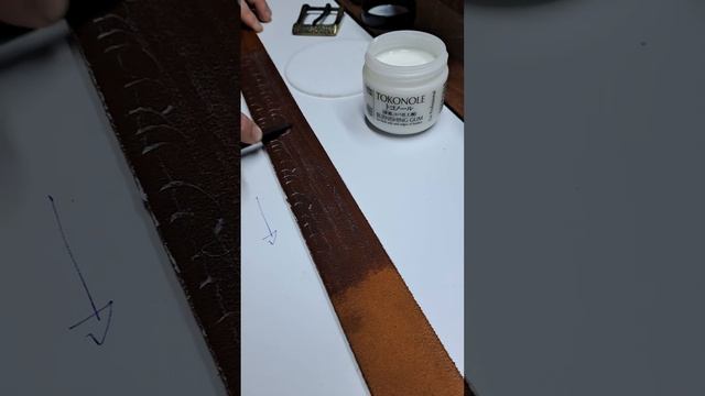 Изготовление ремня. Обработка бахтормянной части ремня Tokonole